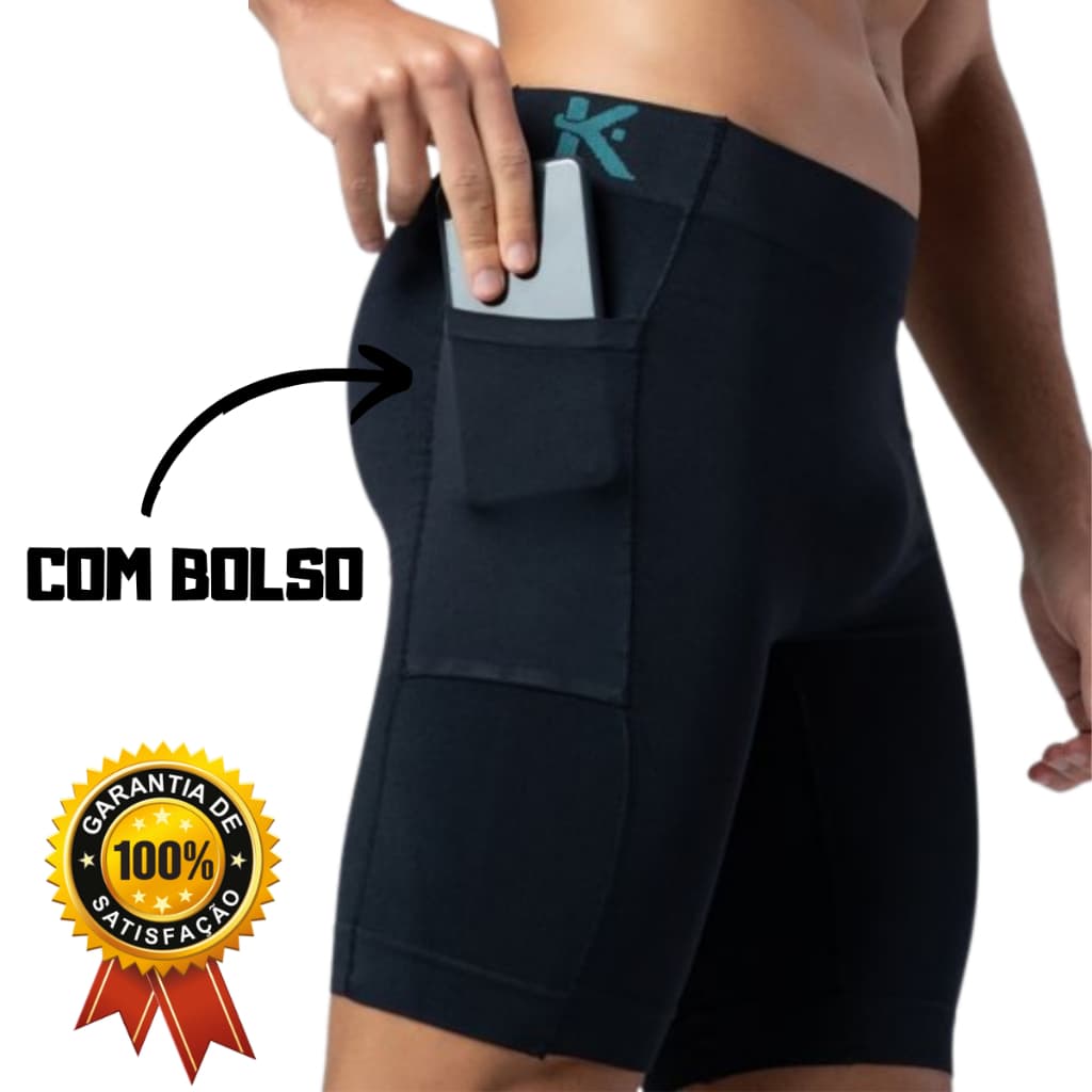 Bermuda Térmica Masculina Corrida Anti Assadura Com Bolso ENTREGA RÁPIDA! MELHOR CUSTO X BENEFÍCIO