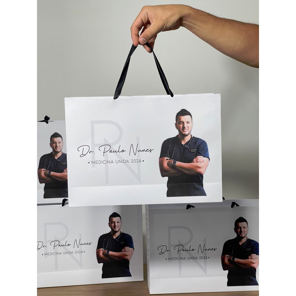 Sacola Personalizada Formatura e Eventos / GG 40x28x10cm