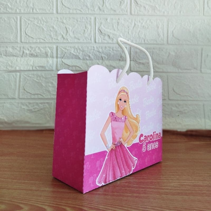 Sacolinha Personalizada Lembrancinha Barbie BARBIE ESTILOSA-Pegue e Monte
