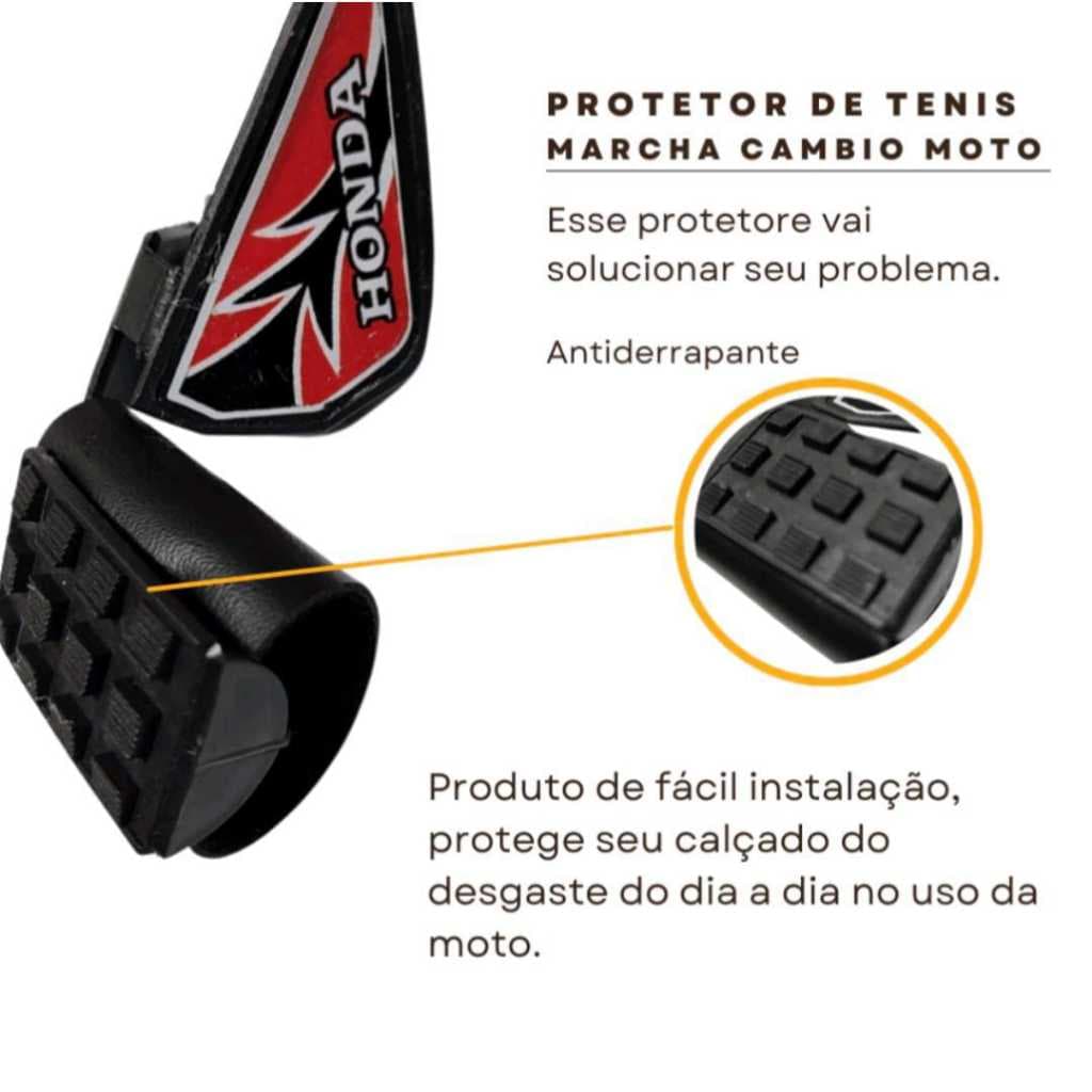 Protetor de tenis protetor de câmbio moto - Universal Asa
