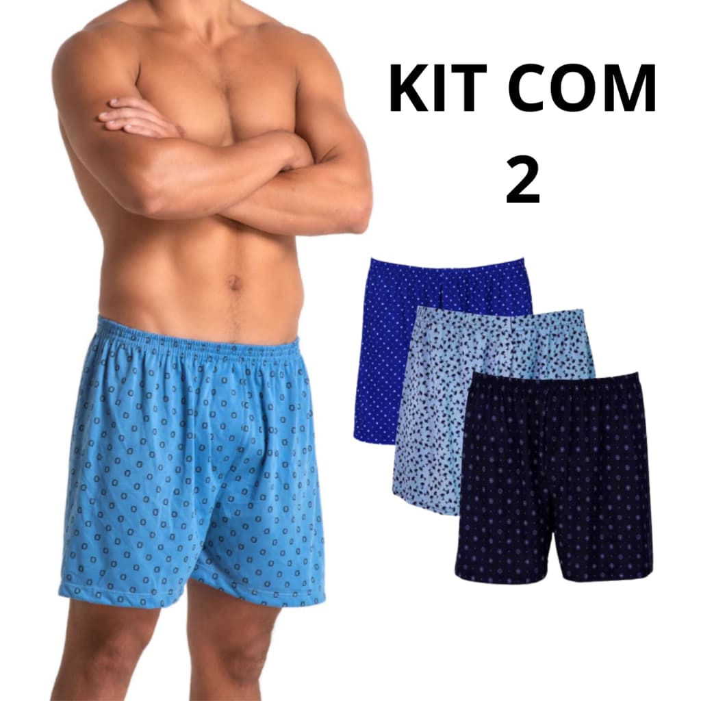 Kit 3 Pijamas Masculino Samba Canção