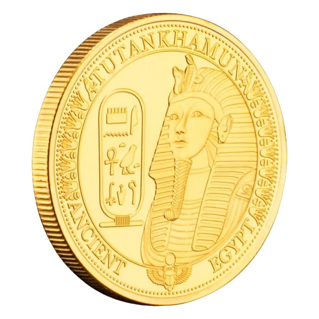 Moeda Tutankhamun Rei Tutancâmon Faraó Egito Pirâmide