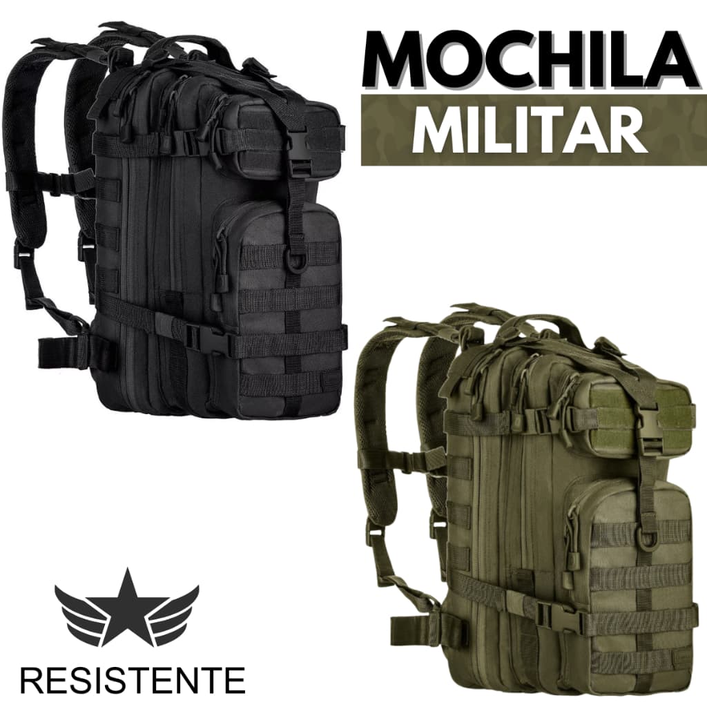 Mochila Militar Tática 30 Litros Impermeável Reforçada Trilha Masculina Feminina Camping