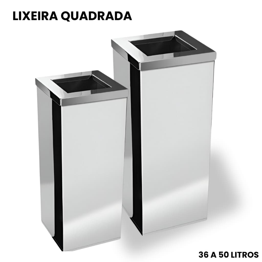 Lixeira de Aço Inoxidável com Tampa Vai e Vem: Solução Elegante e Funcional para Diversos Ambientes