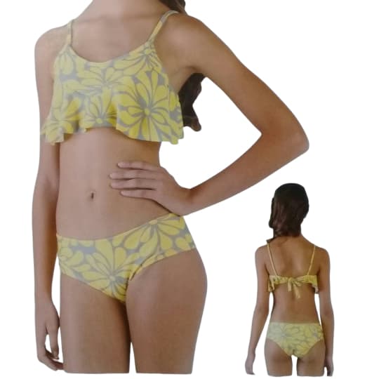 1 Conjunto Biquíni infantil e juvenil 2 peças lycra marca Sol da Barra