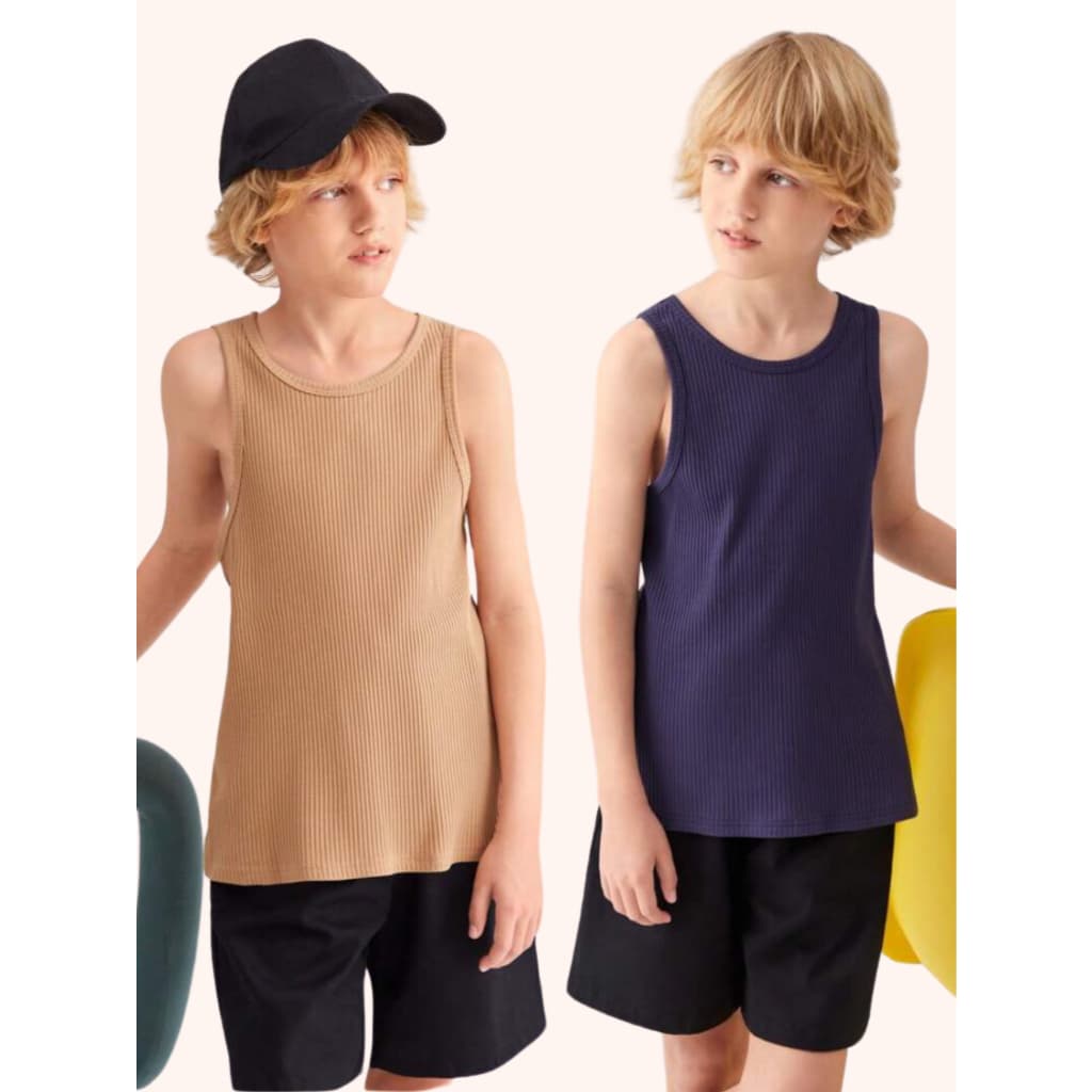 Camiseta Regata Infantil Juvenil Kids Canelada Estilo rapper Americana em Ribana Canelada