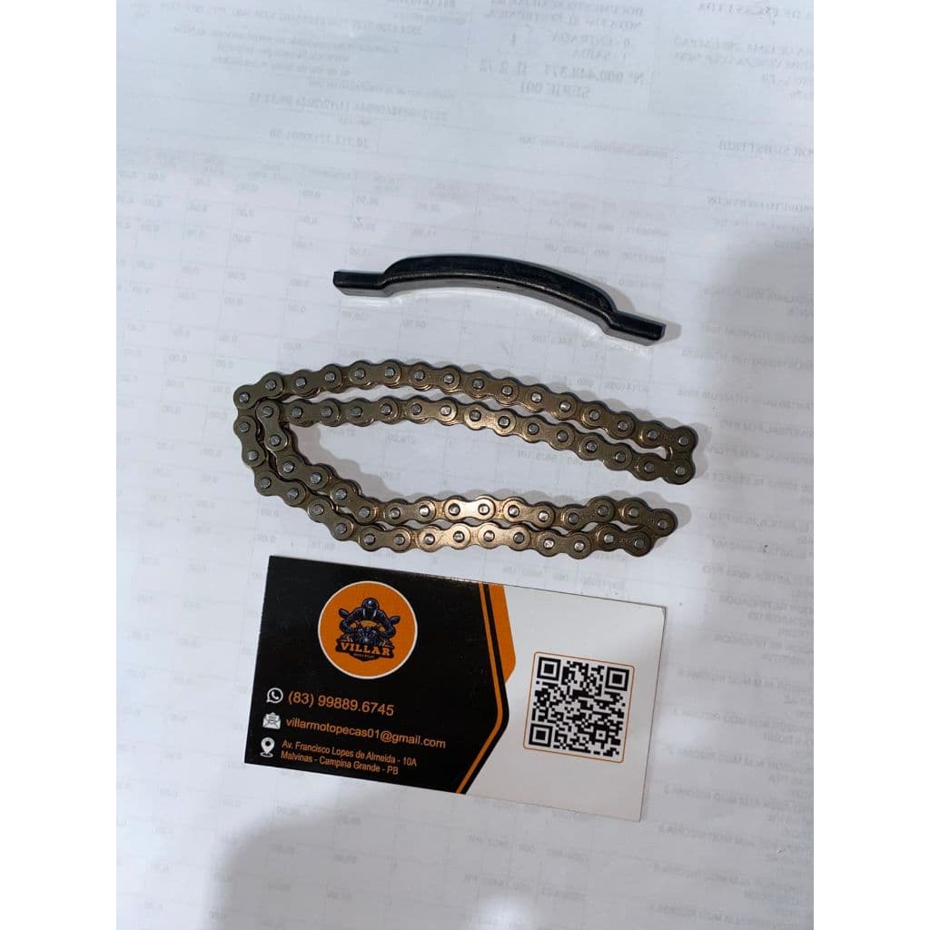 CORRENTE DE PARTIDA + GUIA TENSOR  BIZ / WEB/ SHINERAY JET 50 / JET 125  - PHOENIX 50 - TRAXX STAR50