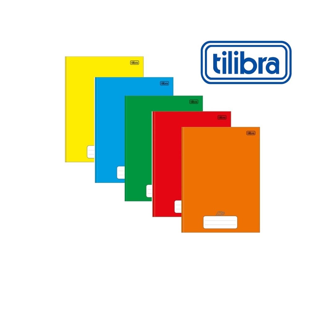 Kit 5 Cadernos Brochurão D+ Grande 96 Folhas Tilibra