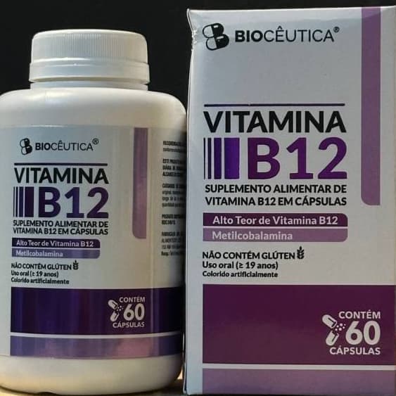 Vitamina B12 60 Cápsulas - Bioceutica | Energia