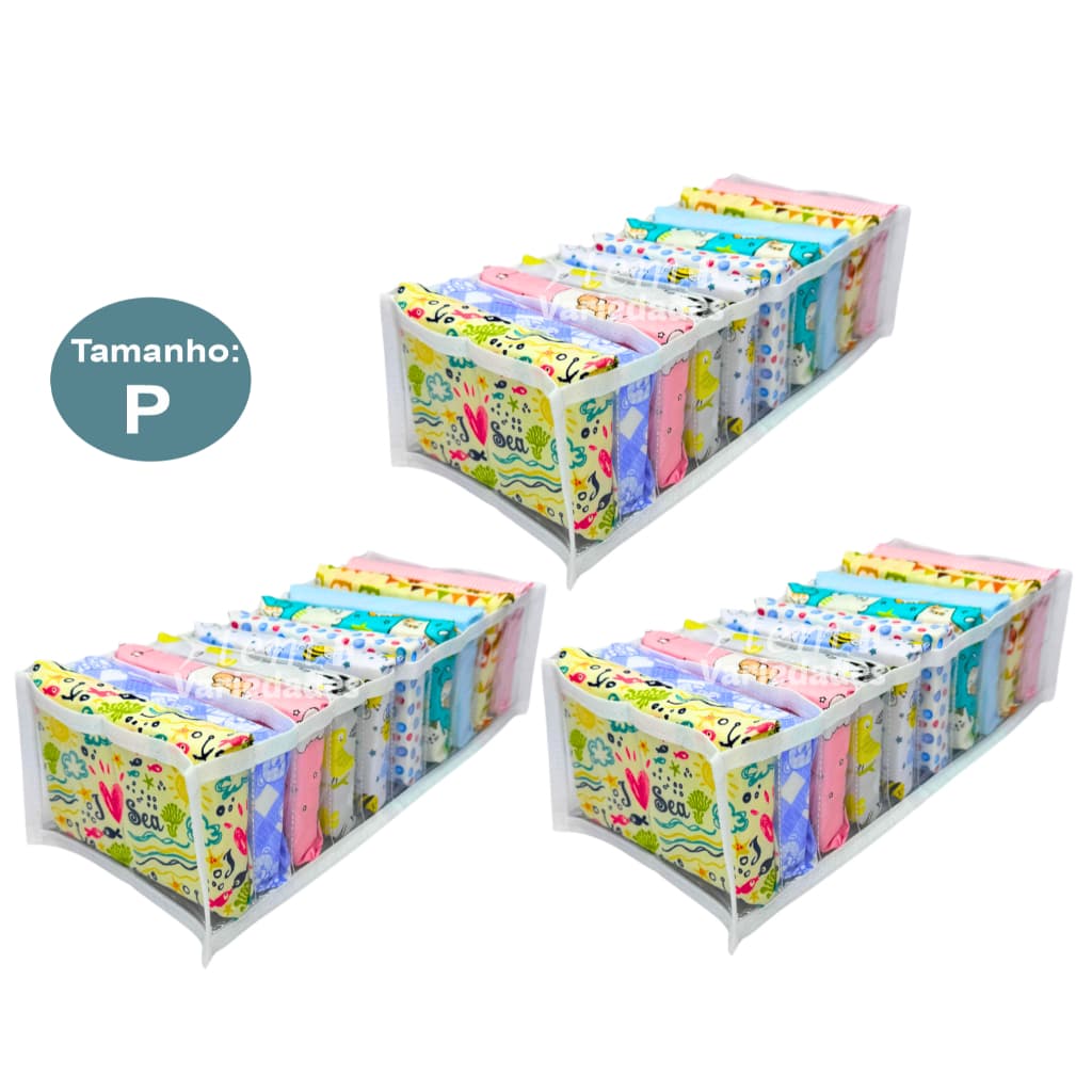 03 Colmeias Organizadoras Gaveta Calcinhas Cuecas Promoção -