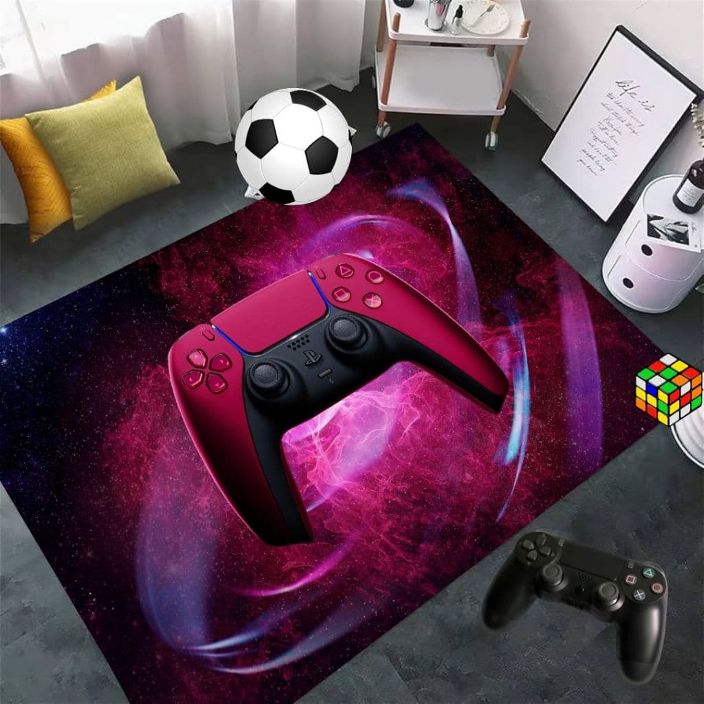 TAPETE GAMER  - Tema CONTROLE 2 - 90x65 antiderrapante - PROTETOR DE PISO