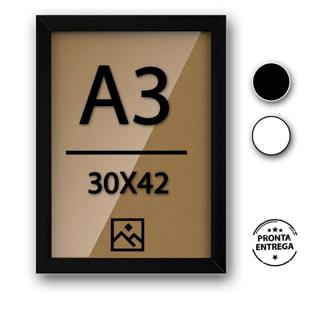Quadro Moldura 30x42 cm A3 - POSTER - Vidro ou Acetato