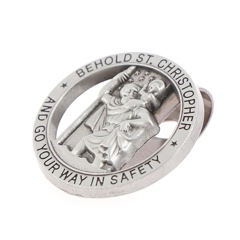 Medalha São Cristóvão St Christopher Clipe Documentos Notas