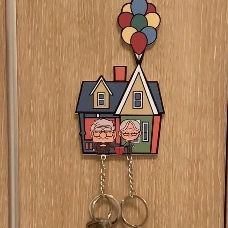 Porta Chaves + 2 Chaveiros Casal Up Altas Aventuras