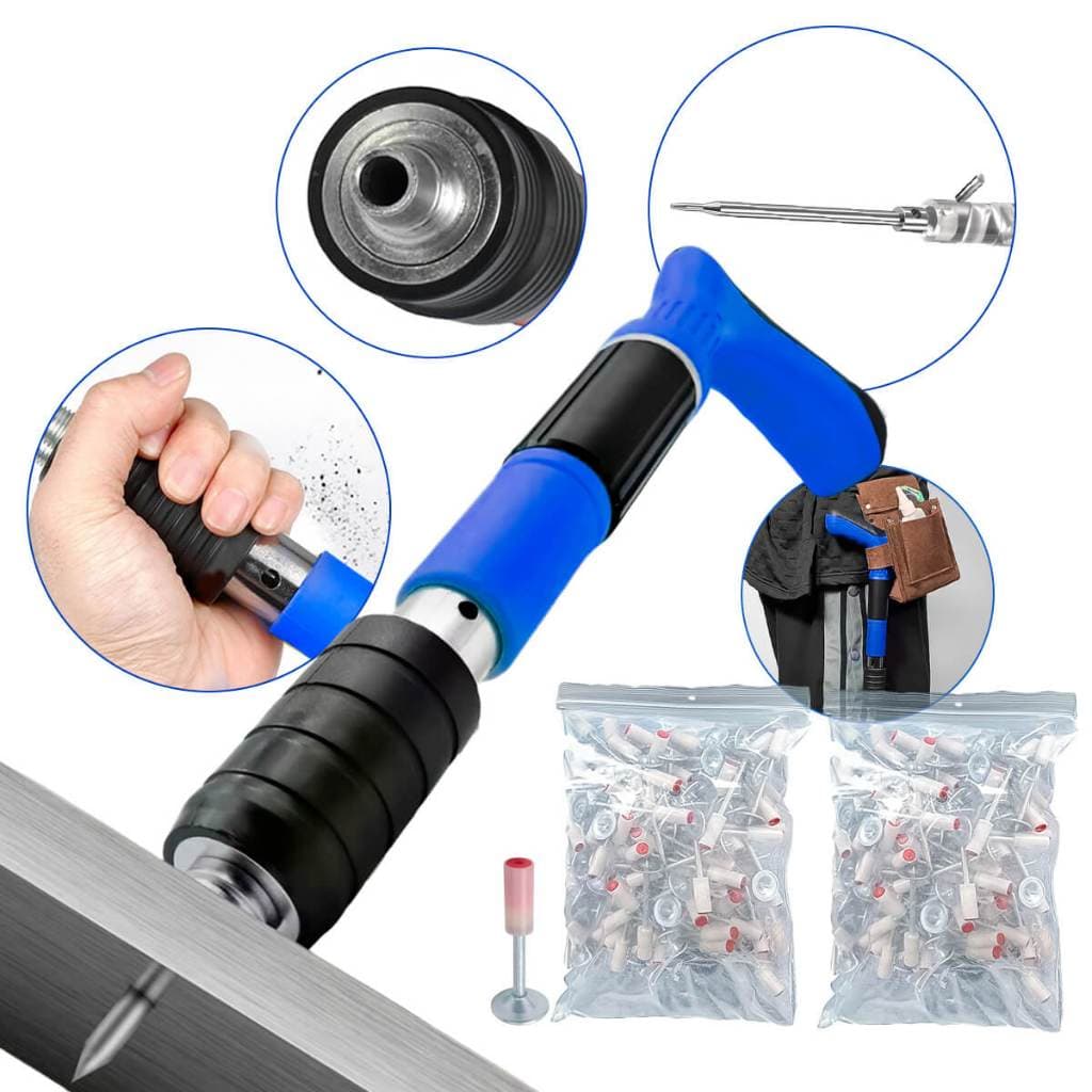 Pistola de Fixação Finca Pino com Redução de Ruído e Kit de Segurança Incluso!
