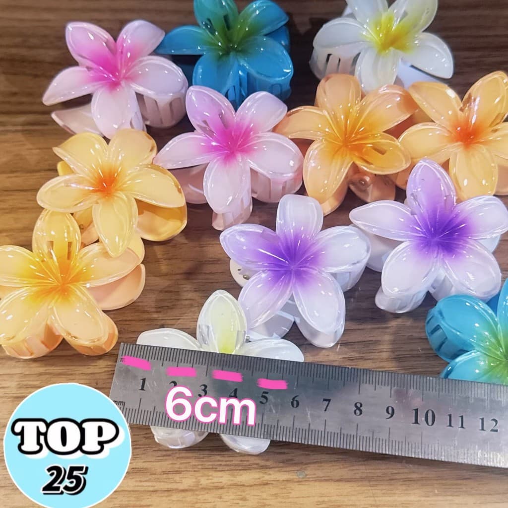 KIT com 12 grampos de flores foscas 6cm novos acessórios de cabelo para mulheres