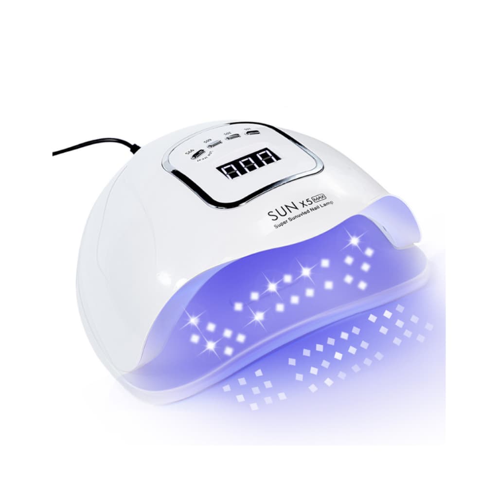 Cabine LED UV SUN X5 MAX Bivolt Temporizador Branco 120W 45 Leds