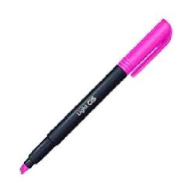Marca Texto Light Cis Rosa Sertic 1mm–3.5mm | Tinta à Base de Água Secagem Rápida Não Tóxico