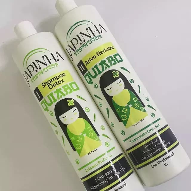 Kit Japinha Ativo Redutor Orgânico de Quiabo 1L - Japinha Cosméticos