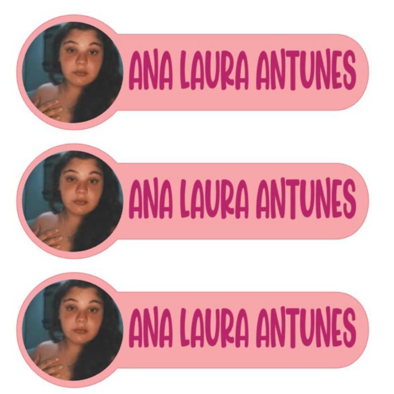 Kit 50 Etiquetas Escolares Personalizadas com Foto e Nome – Papel Adesivo Fotográfico Premium
