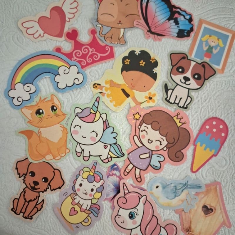 Adesivos Fofos Papelaria Kawaii Scrapbooking DIY Decoração Caderno Planner