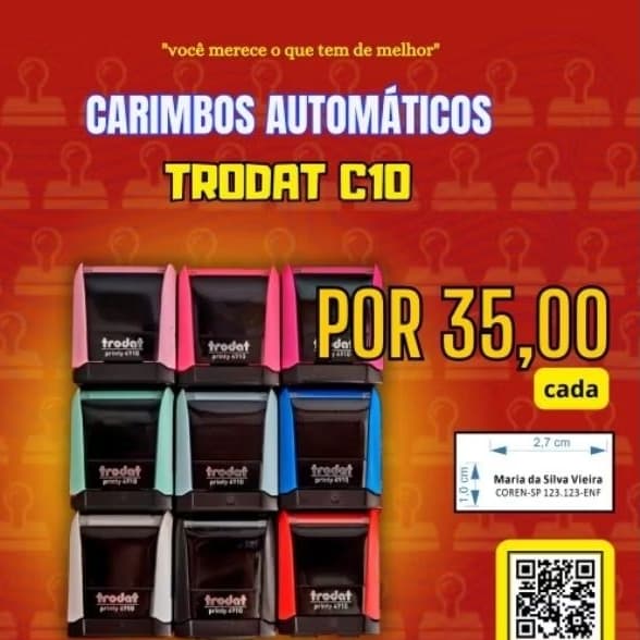 Carimbo automático Trodat 4910