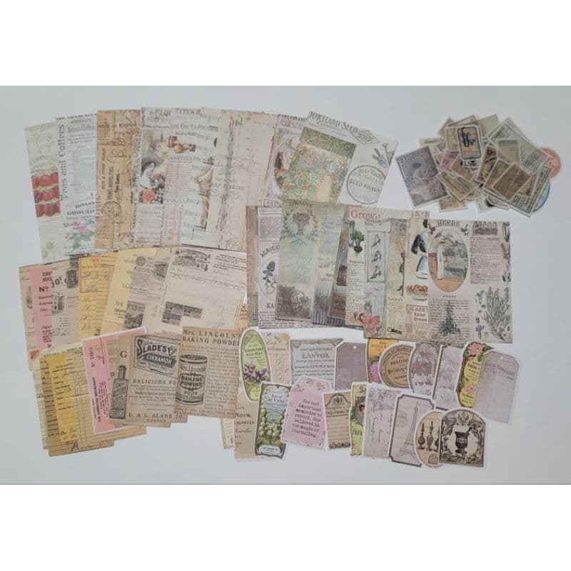 100 itens para scrapbook papéis e adesivos