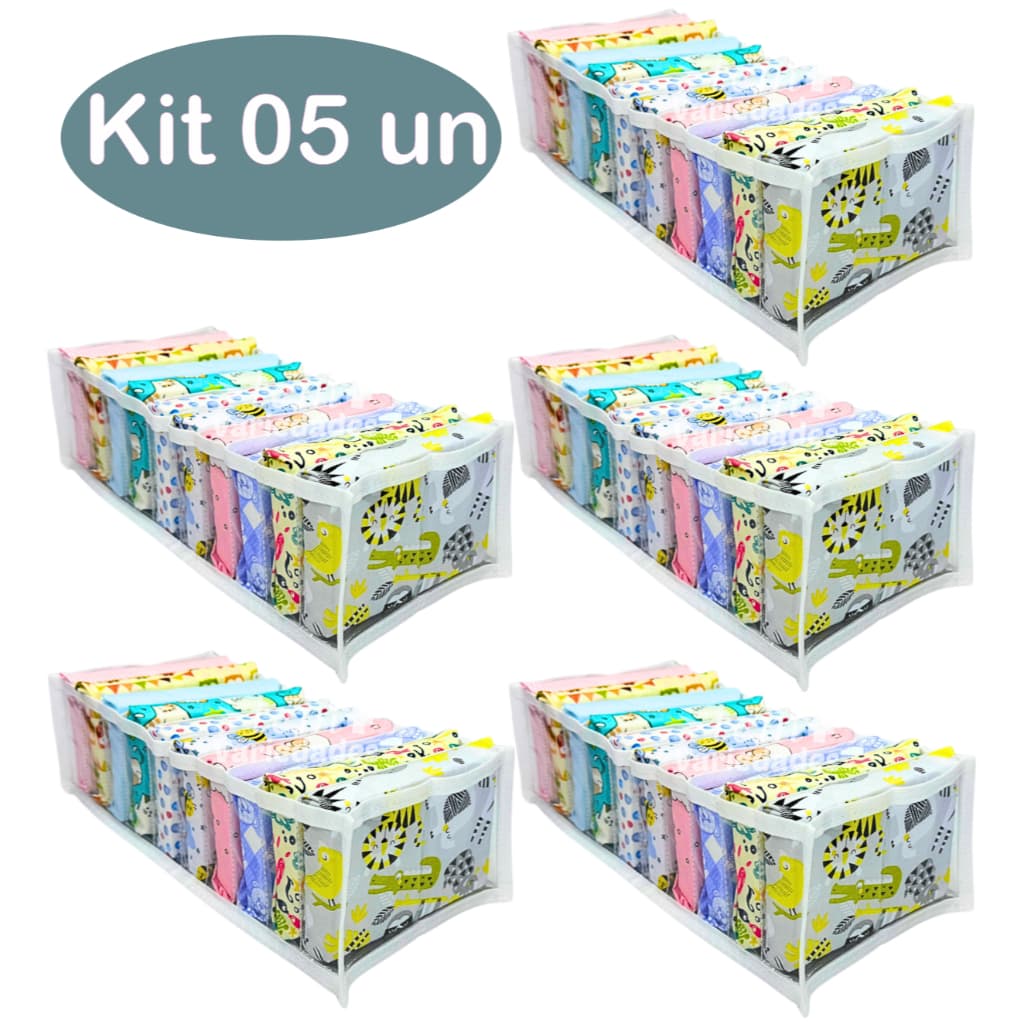 Colmeia organizadora de gavetas Tamanho P  05 Un - 10x15x34 cm / Organizador de Guarda Roupas
