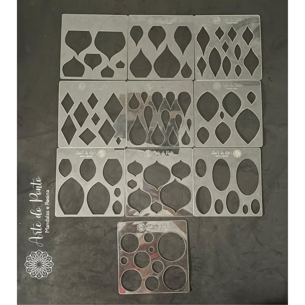 Régua Stencil  Molde  Flexível