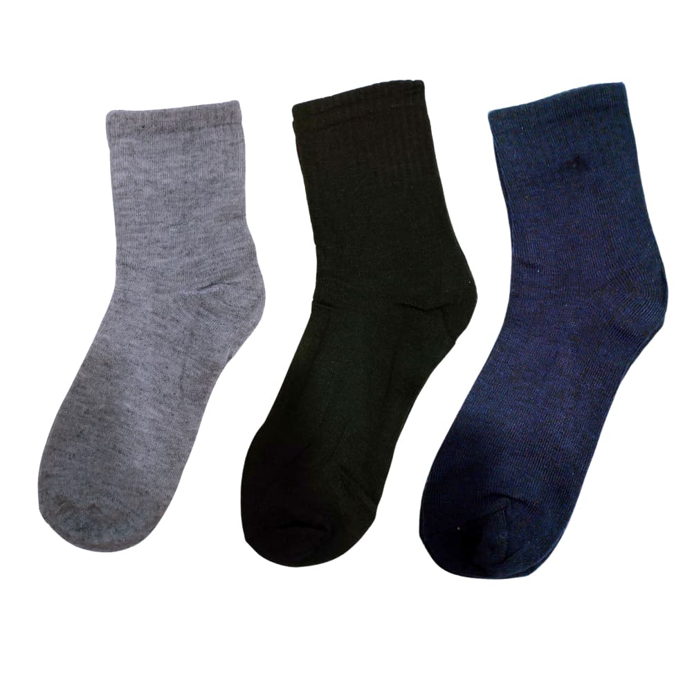 Kit 3 Pares de Meias Cano Longo Adulto Esporte