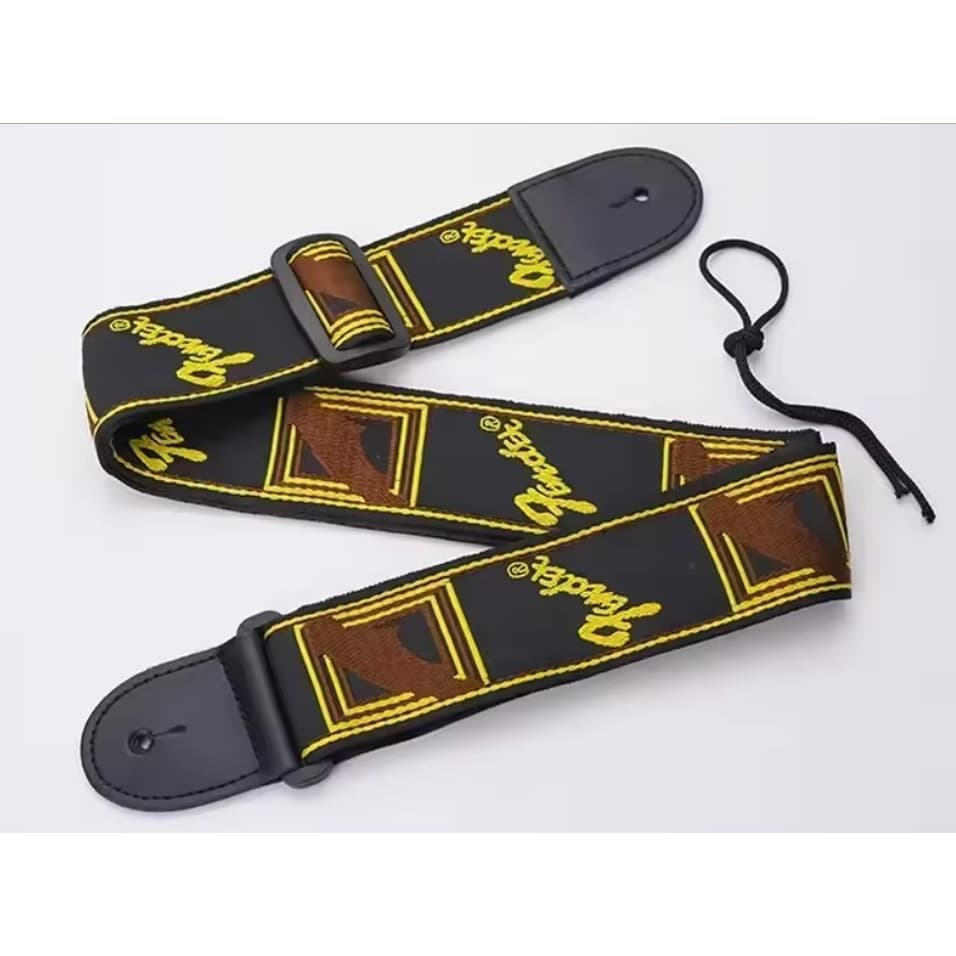Correia para guitarra e violão modelo fender Correia de couro guitarra elétrica, alças, folk clássico, guitarras  baixo