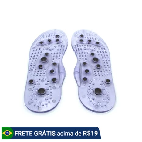 kit 3  Palmilha Perder De Peso Magic Sole, In Magnetica Japonesa  Tamanho Da Palmilha Tamanho Único.