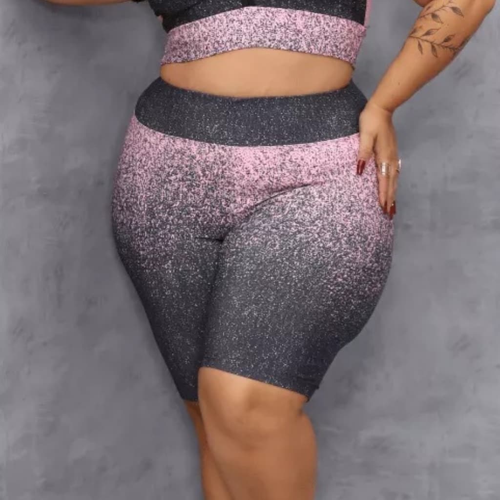Short Feminino Plus Size Ginastica Academia Fitness Crossfit