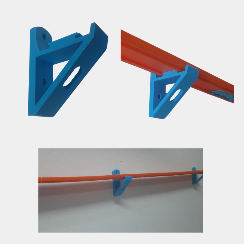 Suporte Parede compatível com Pistas Da Hot wheels - Kit 5 Unidades