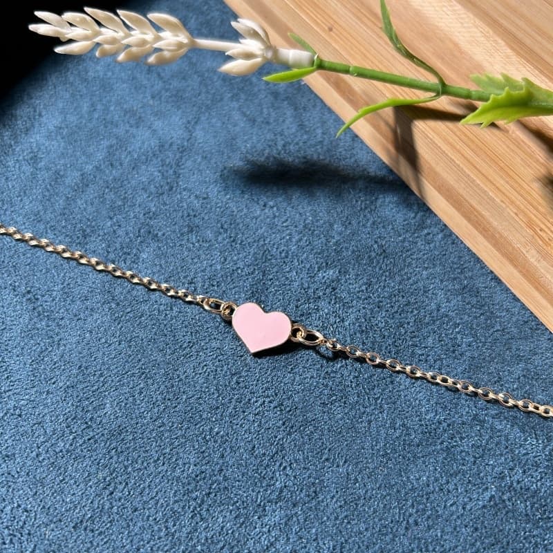 Pulseira Love Pulseira Com Pingente de Coração