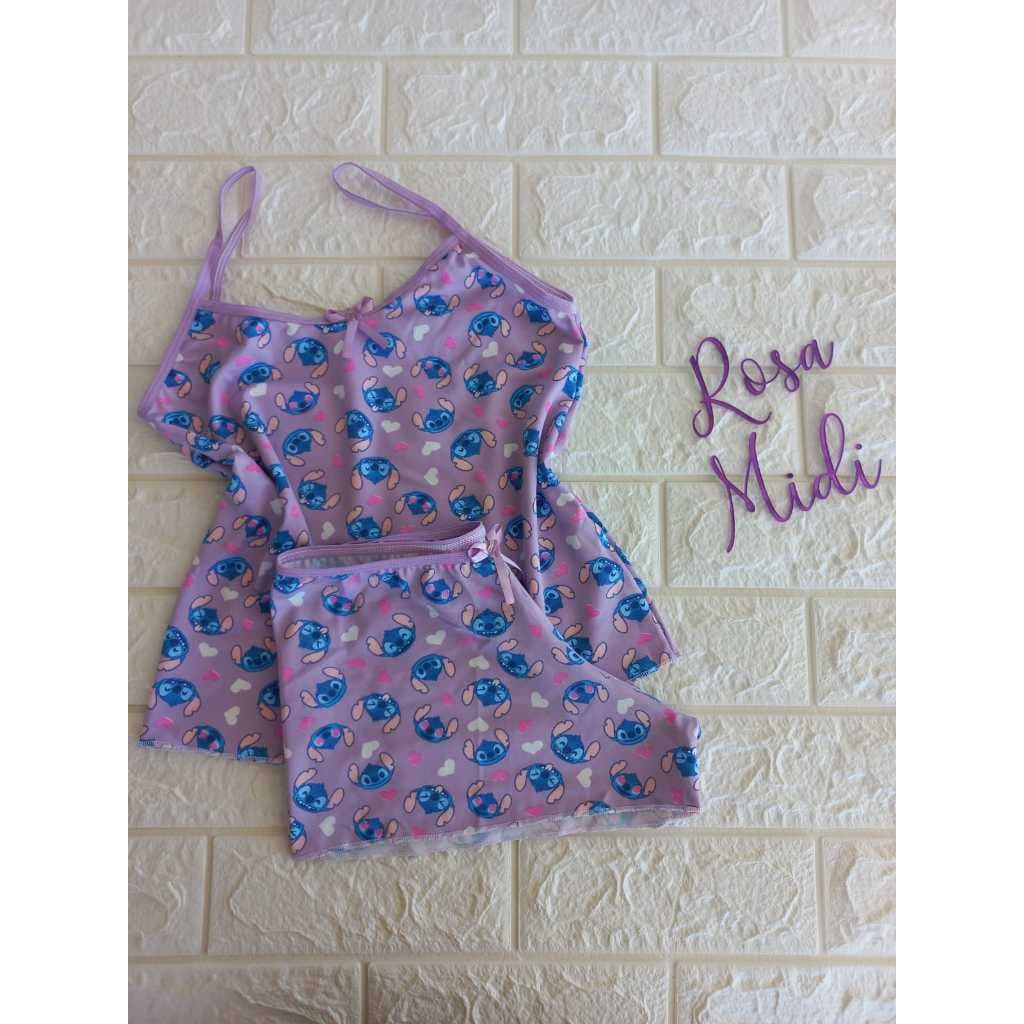 Kit 2 Pijama Infantil Menina Baby Doll de Microfibra