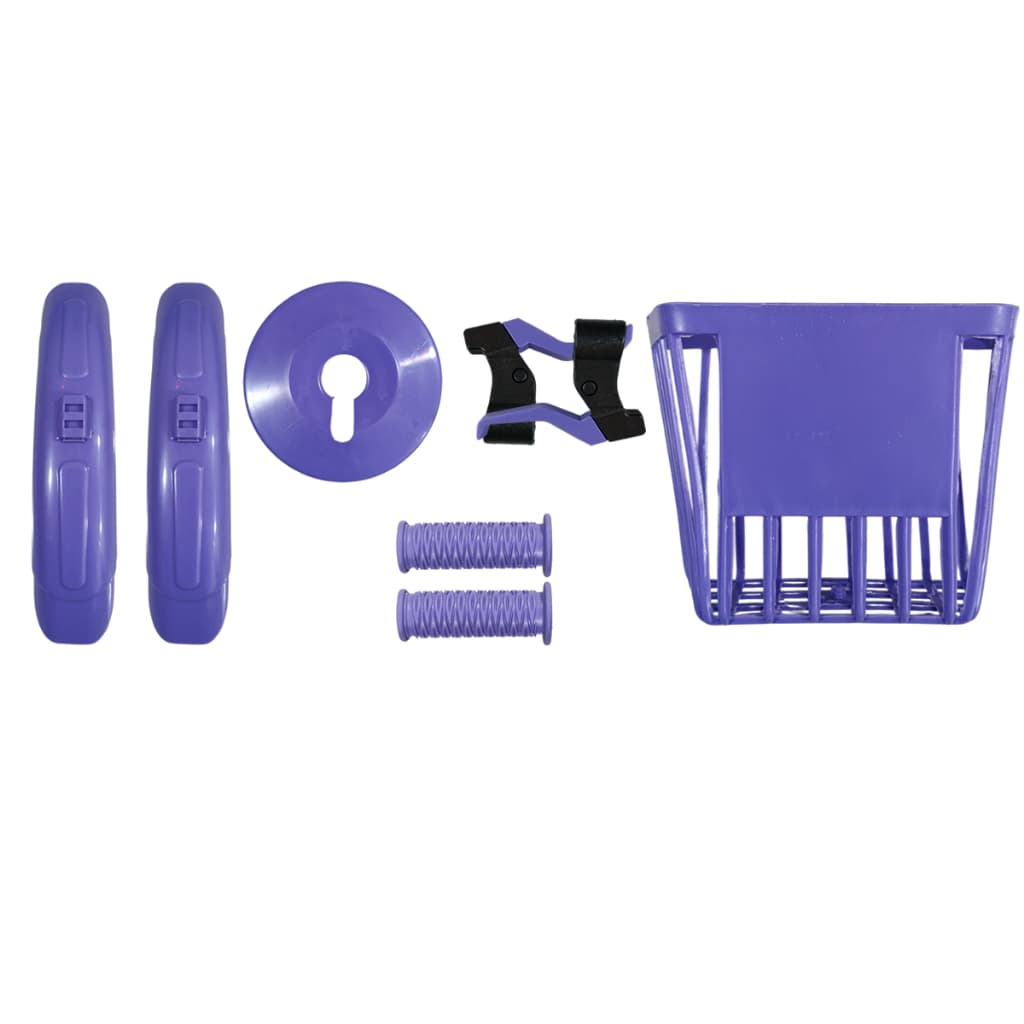Kit de Montagem Bicicleta Infantil Feminina Aro 16 com Cestinho Manopla Para-lama
