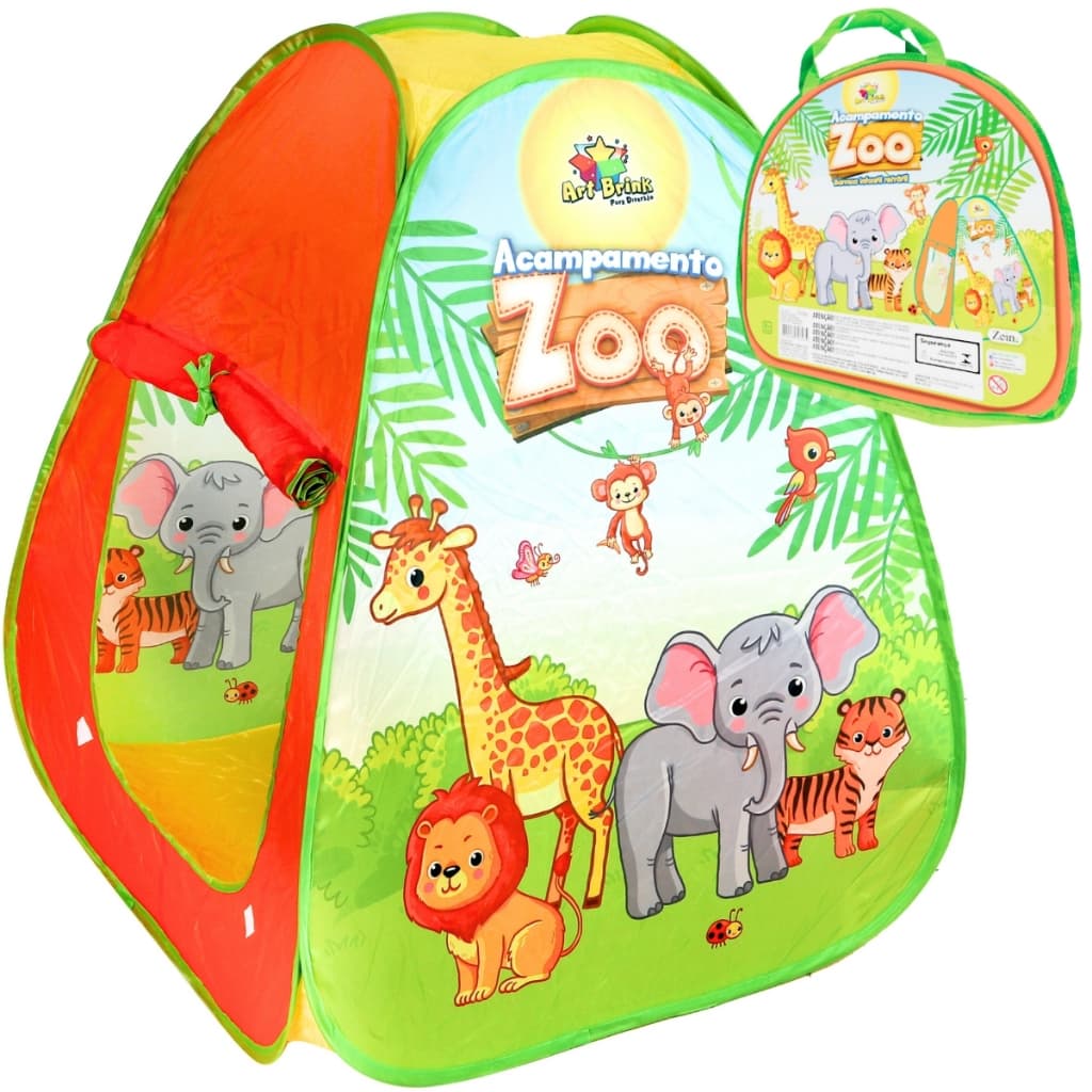 Barraca Infantil Cabana Dobrável Toca Tenda Zoológico