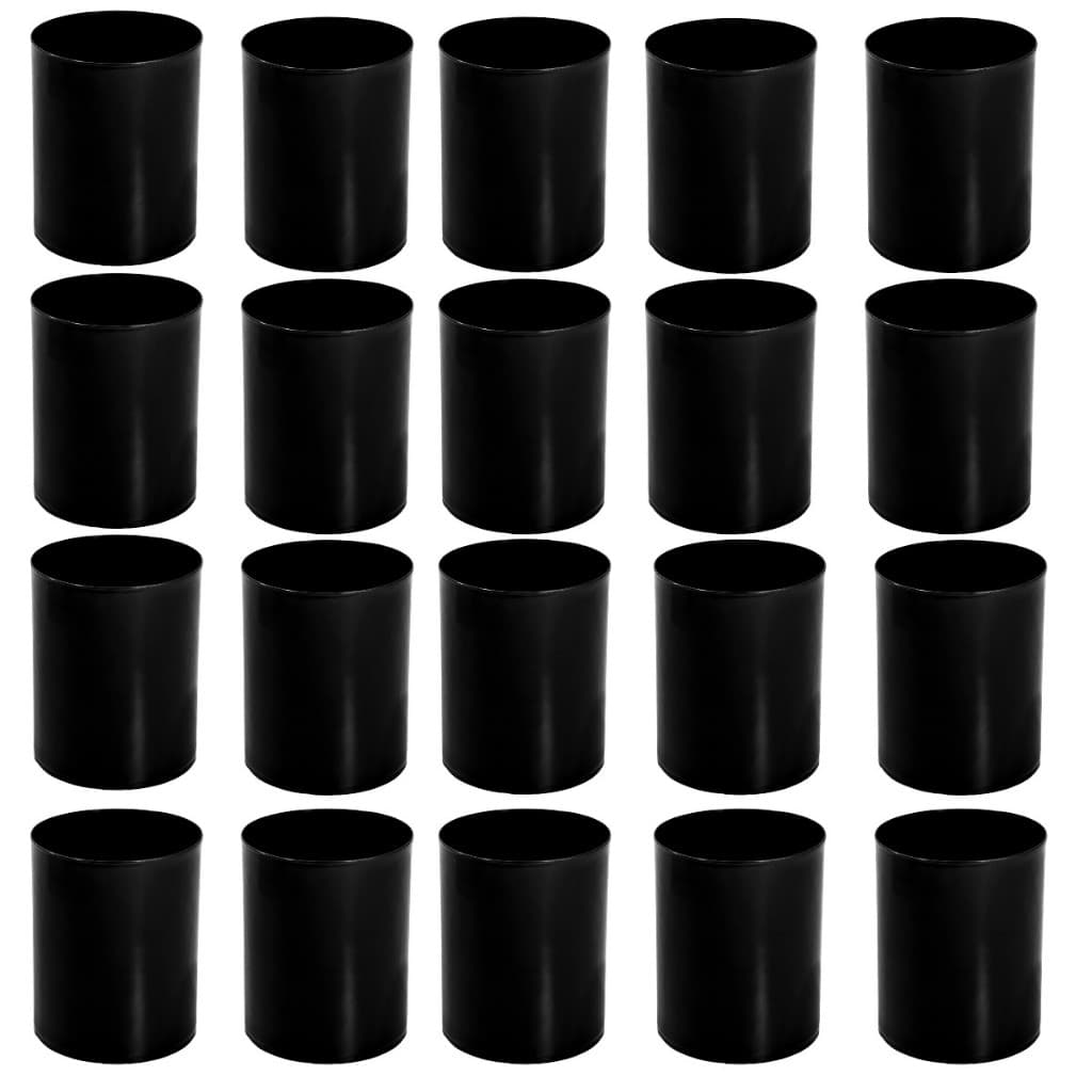Kit 20 Lixeira Escritório Cesto Multiuso 8l Preto