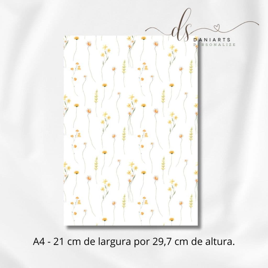 Folhas decoradas A4 para dobraduras de cartas e envelopes 50 UNIDADES