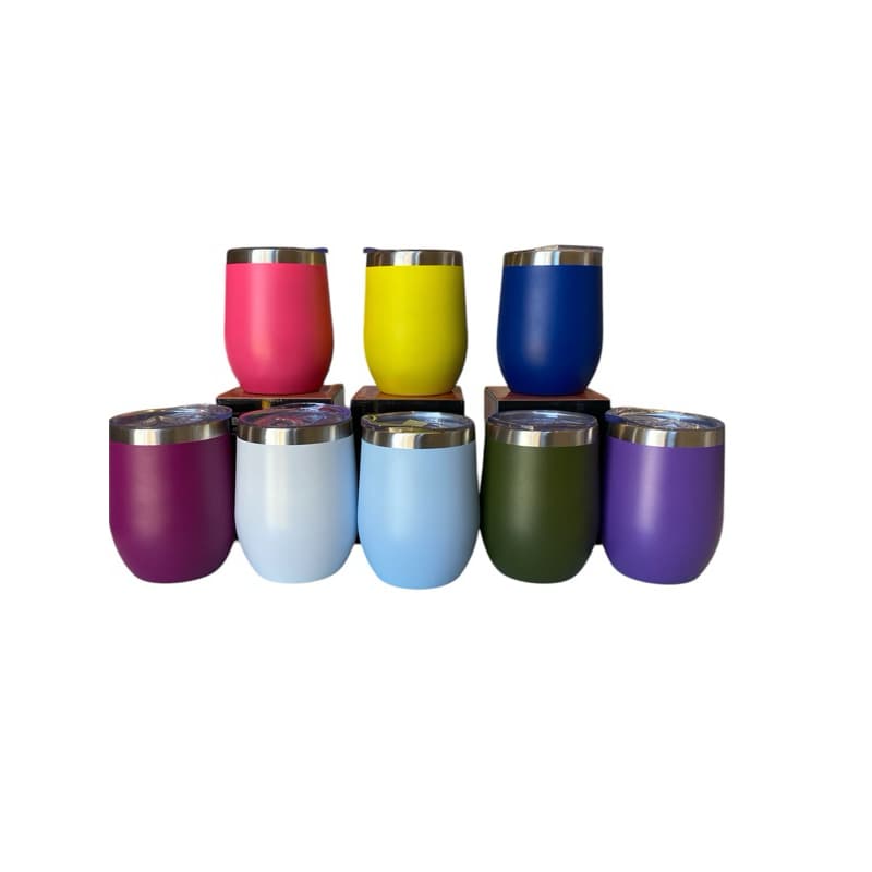 kit 4 Copo cuia 360ML inox térmico Tampa acrílica para brinde ou festa