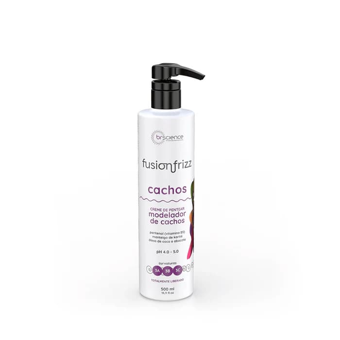 Fusionfrizz Cachos Creme De Pentear Modelador De Cachos 500ml