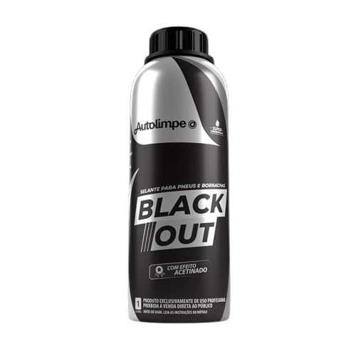 Blackout Pneu Cor Preto Como Novo para Carro Renova Plástico Autolimpe 1L