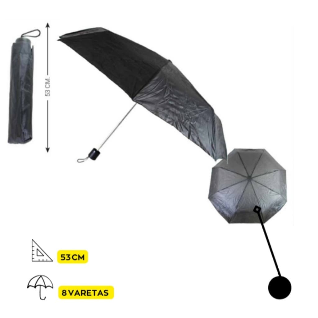 Guarda Chuva Poliester com Cabo e Haste Telescopico