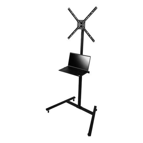 Pedestal Para Tv Notebook Apresentação Com Rodízio Bandeja