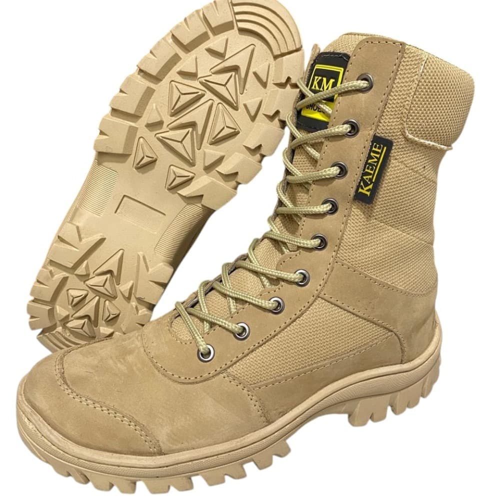 coturno masculino couro legitimo antiderrapante tática militar ziper reforçada confortável adventure