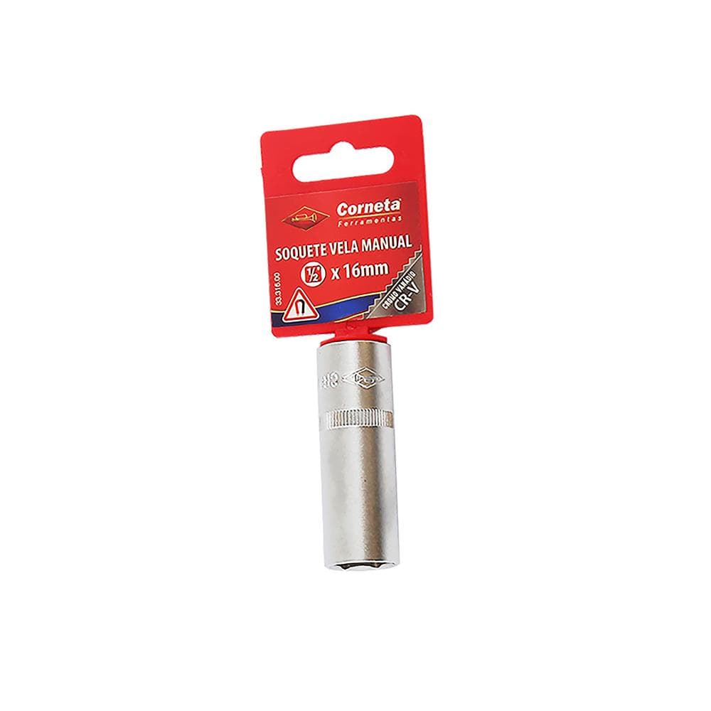 Soquete Pito Vela Manual Magnética 1/2  X 16mm Corneta