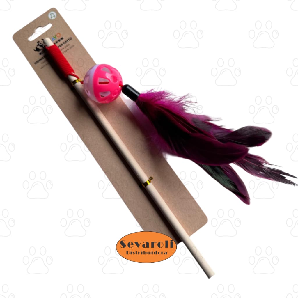 Varinha Cat  Gato Brinquedo Interativo Vara Divertida Cor Varinha Pluma
