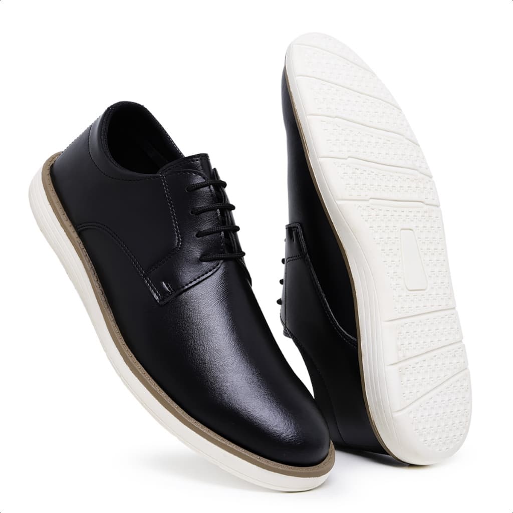 Sapato Social Casual Masculino Oxford Derby Preto Marrom Social Igreja Advogado Esporte Fino Elegante