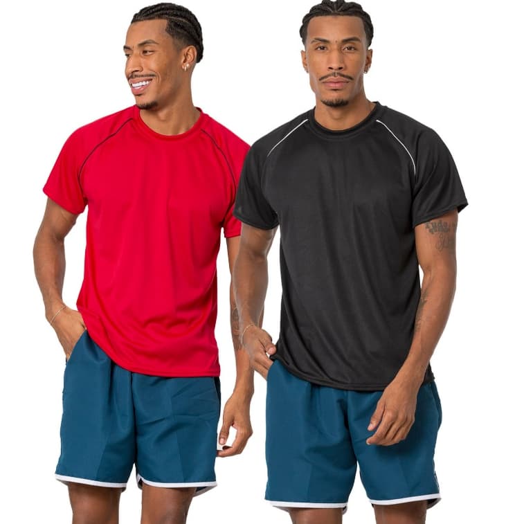 KIT COM 2 CAMISETA MASCULINA LISA DRYFIT LEVE PARA TREINO CORRIDA DIA A DIA ESPORTE FUTEBOL